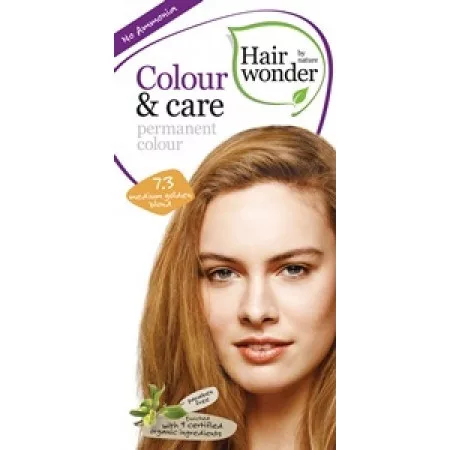 Hairwonder Colour&Care 7.3 Közép A.Szőke - Bio és natúr kozmetikumok