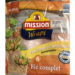 Mission teljeskiőrlésű wrap 370 g