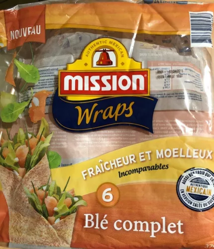 Mission teljeskiőrlésű wrap 370 g - Bio és natúr élelmiszerek