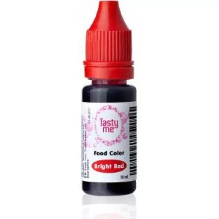 Tasty Me gluténmentes ételfesték fényes piros 10 ml – Sütési segédanyag