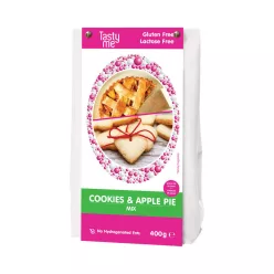 Tasty Me glutén- és laktózmentes almás pite&keksz mix 400 g – Édes keksz, nápolyi