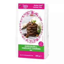 Tasty Me glutén- és laktózmentes csokis mogyorós keksz 350 g – Édes keksz, nápolyi
