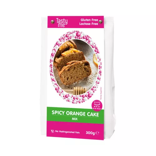 Tasty Me glutén- és laktózmentes fűszeres narancsos torta mix 300 g