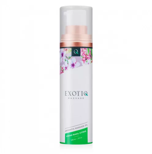 Exotiq - illatos masszázsolaj - bazsalikom-citrom (100ml) - Bio és natúr intim termékek