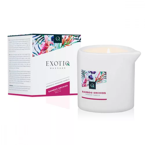 Exotiq Bamboo Orchids - masszázsgyertya (200 g) - Bio és natúr intim termékek