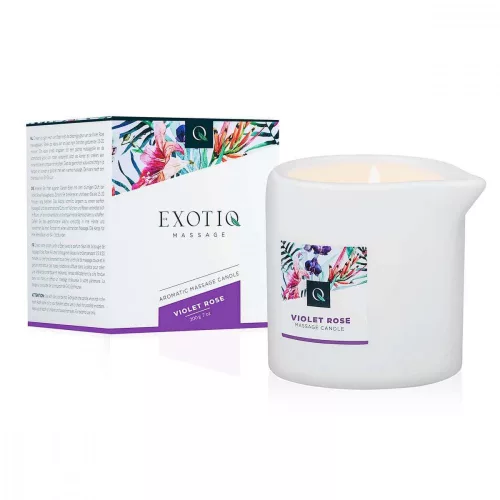 Exotiq - illatos masszázsgyertya - rózsa (200 g) - Bio és natúr intim termékek
