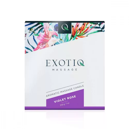 Exotiq - illatos masszázsgyertya - rózsa (200 g) - Bio és natúr intim termékek