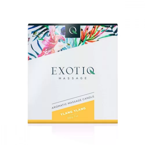 Exotiq - illatos masszázsgyertya - ylang ylang (200 g) - Bio és natúr intim termékek