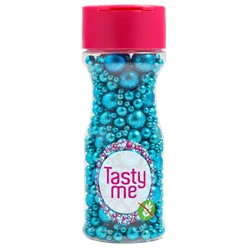Tasty Me gluténmentes metallic pearls tortadekor mix kék 75 g – Sütési segédanyag