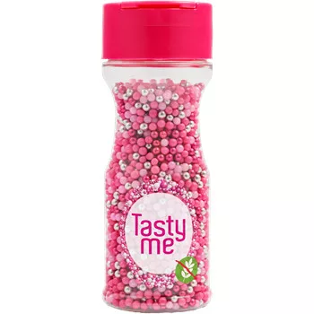 Tasty Me gluténmentes cukor tortadekor mini mix pink 70 g – Sütési segédanyag