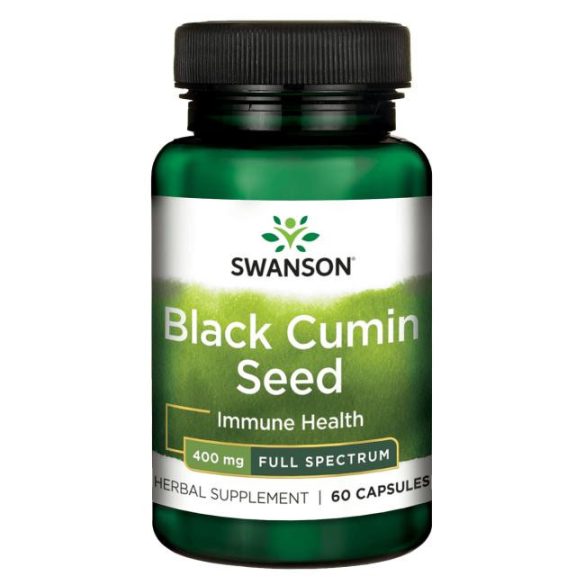 Swanson FEKETE KÖMÉNY (Full spektcrum black) 400 mg 60 db