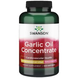 SWANSON  GARLIC OIL CONCENTRATE Fokhagyma olaj koncentrátum 500 mg/250 db - Bio és natúr étrendkiegészítők