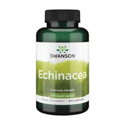 SWANSON Echinacea 400 mg / 100 kapszula - Bio és natúr étrendkiegészítők