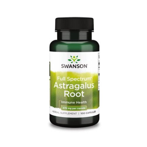 SWANSON  ASTRAGALUS ROOT Astragalus gyökér 470 mg/100 db - Bio és natúr étrendkiegészítők