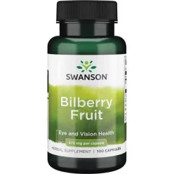 SWANSON  BILBERRY FRUIT Fekete áfonya gyümölcs 470 mg/100 db - Bio és natúr étrendkiegészítők