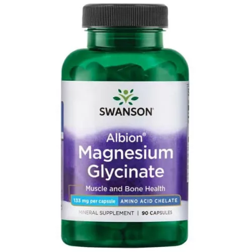SWANSON Magnézium-glicinát 133 mg / 90 kapszula - Bio és natúr étrendkiegészítők