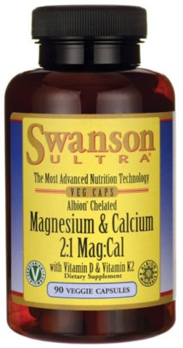SWANSON Magnézium & Kálcium + D3&K2 (90db)