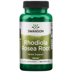 SWANSON Rhodiola Rosea 400 mg / 100db - Bio és natúr étrendkiegészítők