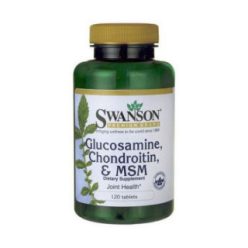   SWANSON  GLUCOSAMINE, CONDROITIN & MSM 3:1 ben formula komplex/120 db