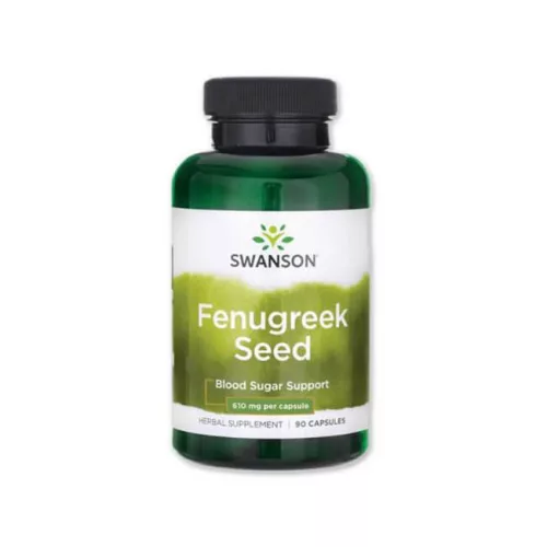 SWANSON  FENUGREEK SEED Görögszéna kivonat 610 mg/90 db - Bio és natúr étrendkiegészítők