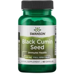   Swanson Black Cumin Seed (Feketekömény mag) 400mg 60 kapszula