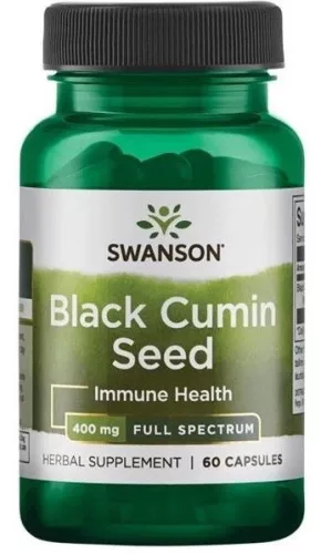 Swanson Black Cumin Seed (Feketekömény mag) 400mg 60 kapszula