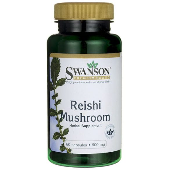 Swanson REISHI MUSHROOM (Reishi Ganoderma gomba) 600 mg 60 db
