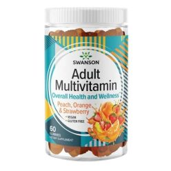 SWANSON  ADULT GUMI MULTIVITAMINS Felnőtt gumivitamin komplex/60 db - Bio és natúr étrendkiegészítők