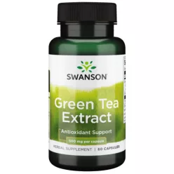 SWANSON  GREEN TEA EXTRACT Zöld tea kivonat 500 mg/60 db - Bio és natúr étrendkiegészítők