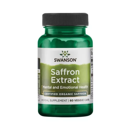 SWANSON Sáfrány kivonat (Minősített Organikus) 30 mg / 60 növényi kapszula - Bio és natúr étrendkiegészítők