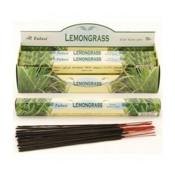 Füstölő tulasi hatszög lemongrass 20 db