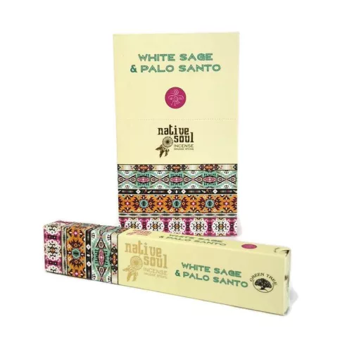 Green Tree füstölő pálcás native soul white sage palo santo 15 g - Aromaterápiához és természetes wellnesshez