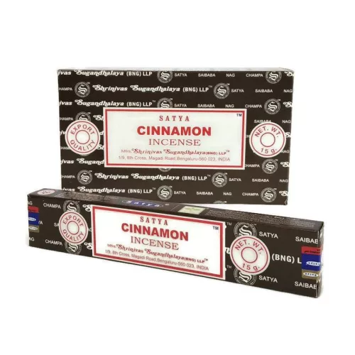 Satya füstölő pálcás cinnamon 15 g - Aromaterápiához és természetes wellnesshez