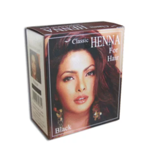 Classic Henna hajszínező por fekete 100 g - Bio és natúr kozmetikumok