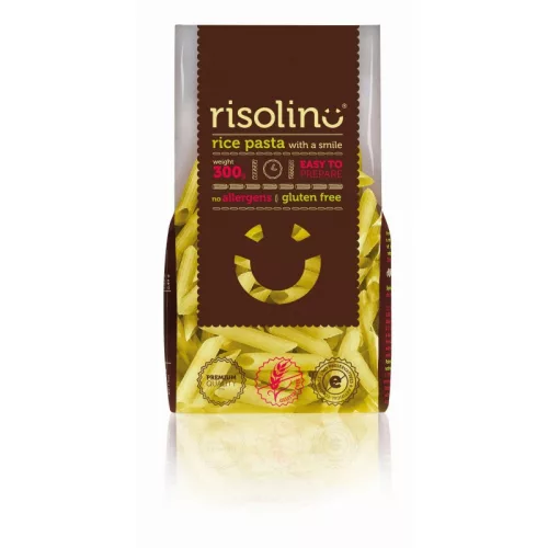 Risolino Rizstészta Penne Gm. 300 g - Bio és natúr élelmiszerek