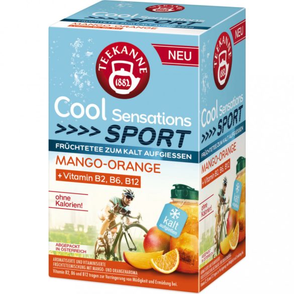 Teekanne sport mangó narancs ízű gyümölcstea b-vitaminnal 45 g