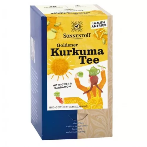 Sonnentor Bio filteres Arany Kurkuma teakev. 18db - 