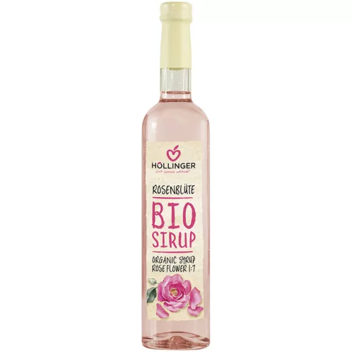Höllinger BIO Rózsaszörp 500ml - Bio és natúr élelmiszerek