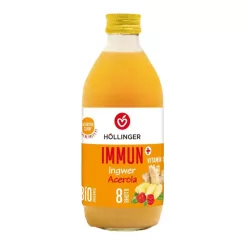 Höllinger BIO Immun+ Shot gyömbér-acerola 330ml - 