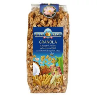 Bioking Bio Pirított Ropogós Müzli 375 g - Bio és natúr élelmiszerek