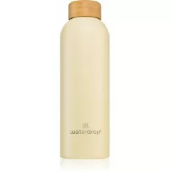 Waterdrop rozsdamentes acélkulacs sárga 600 ml 1 db - Bio és natúr kozmetikumok