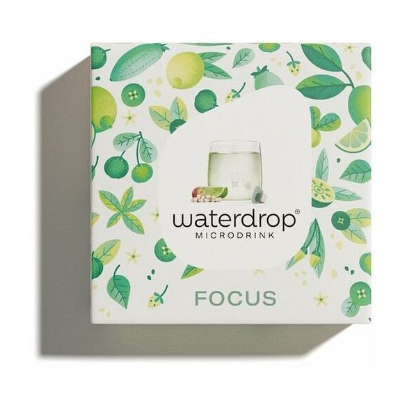 Waterdrop microdrink focus lime, zöld kávé, citromlevél ízesítéssel 12 db