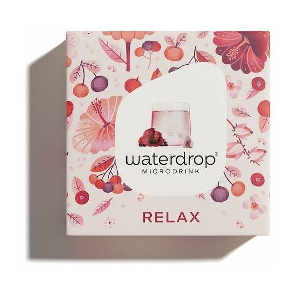 Waterdrop microdrink relax hibiszkusz, acerola, málna ízesítéssel 12 db