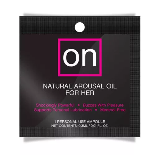 Sensuva ON Arousal Oil - intim olaj nőknek (0,3ml) - Bio és natúr intim termékek
