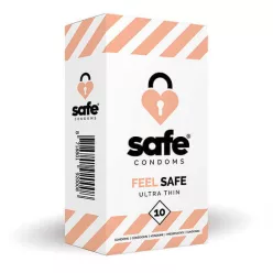 SAFE Feel Safe - vékony óvszer (10db) - Bio és natúr intim termékek