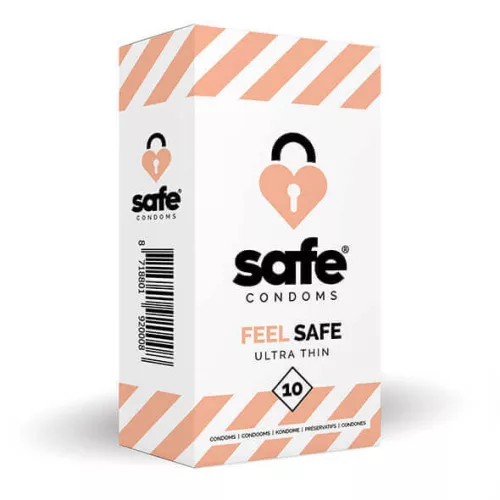 SAFE Feel Safe - vékony óvszer (10db) - Bio és natúr intim termékek