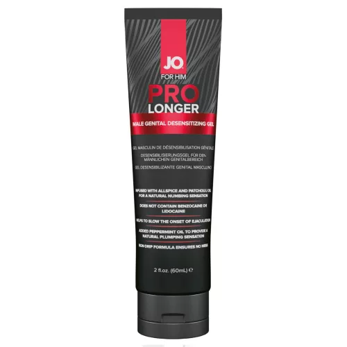 System JO ProLonger - orgazmuskésleltető gél férfiaknak (60 ml) - Bio és natúr intim termékek