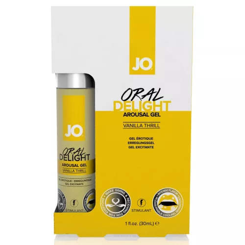 System JO Oral Delight - hűsítő, ehető síkosító - vanília (30 ml) - Bio és natúr intim termékek