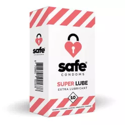 SAFE Super Lube - extra síkos óvszer (10db) - Bio és natúr intim termékek