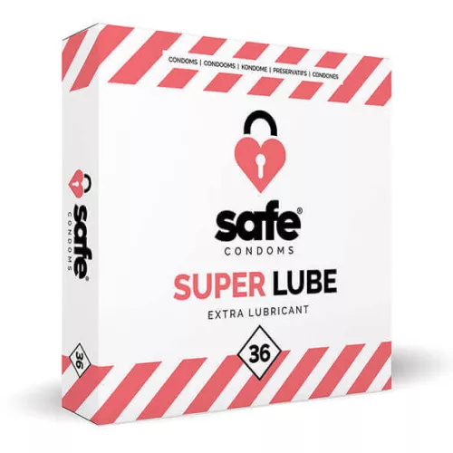 SAFE Super Lube - extra síkos óvszer (36 db) - Bio és natúr intim termékek